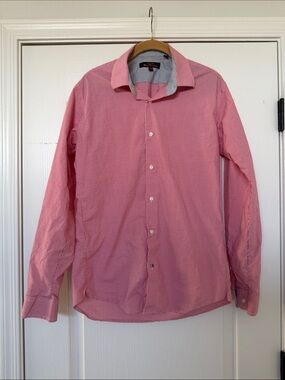 Ben Sherman Pink Micro-Check Dress Shirt